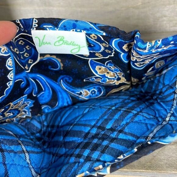 Vera Bradley Trifold Wallet Retired Windsor Navy - Picture 6 of 7